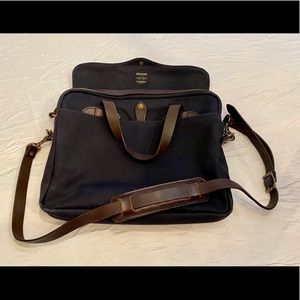 Filson Rugged Twill Original Briefcase- Navy